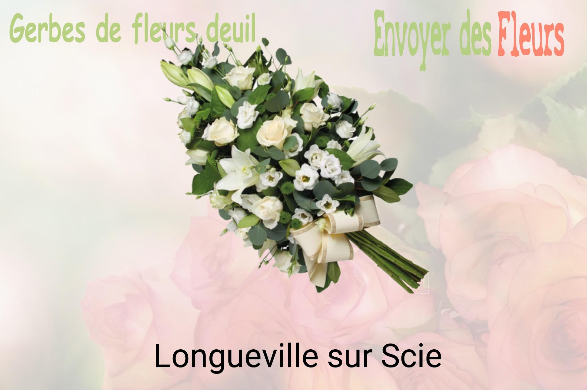 Gerbe de fleurs de deuil livrée à Longueville-sur-Scie